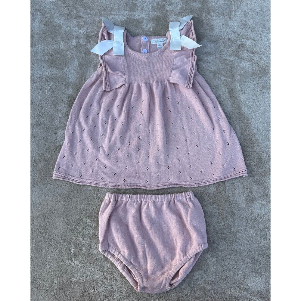 Pink baby dress size 6 months
